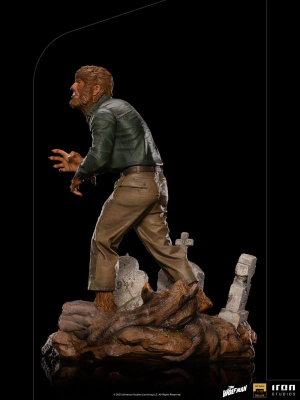 "Universal Monsters" Iron Studios Statue "Deluxe Art Scale" 1/10 Scale Wolf Man - Image 5
