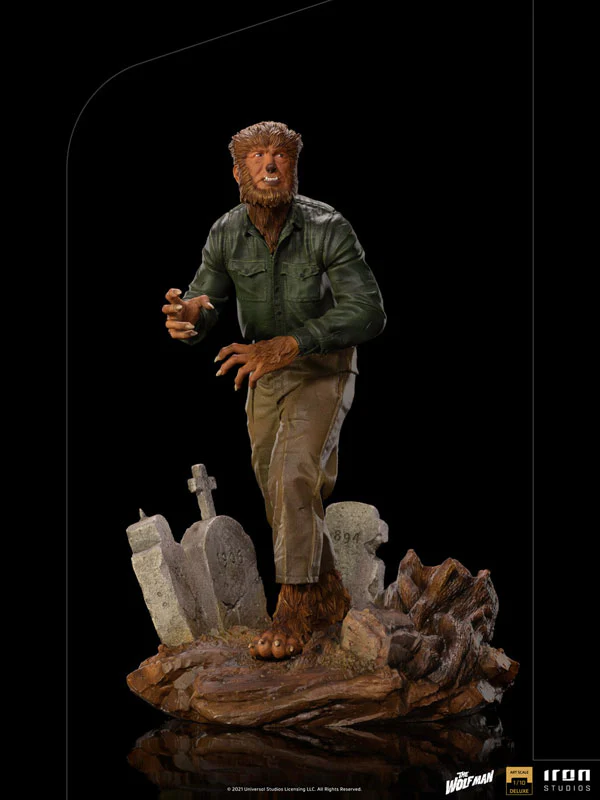 "Universal Monsters" Iron Studios Statue "Deluxe Art Scale" 1/10 Scale Wolf Man - Image 6