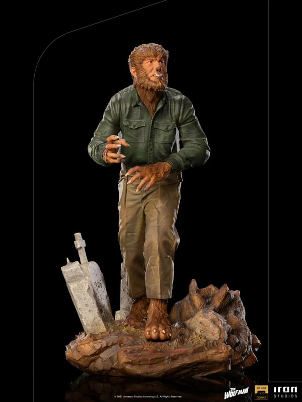 "Universal Monsters" Iron Studios Statue "Deluxe Art Scale" 1/10 Scale Wolf Man - Image 7