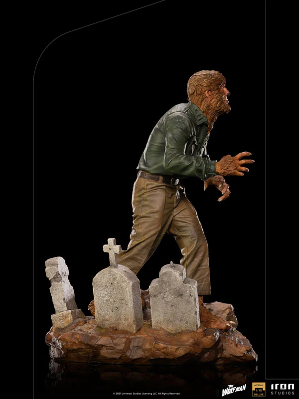 "Universal Monsters" Iron Studios Statue "Deluxe Art Scale" 1/10 Scale Wolf Man - Image 9
