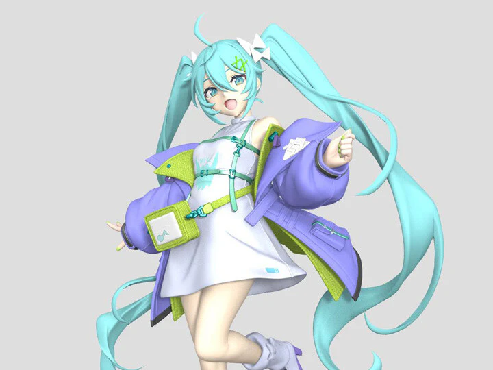 Vocaloid - Hatsune Miku - Hatsune Miku Fashion Figure - Sporty (Taito) - Image 2